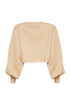 CROPPED SHOULDER PAD MANTEIGA